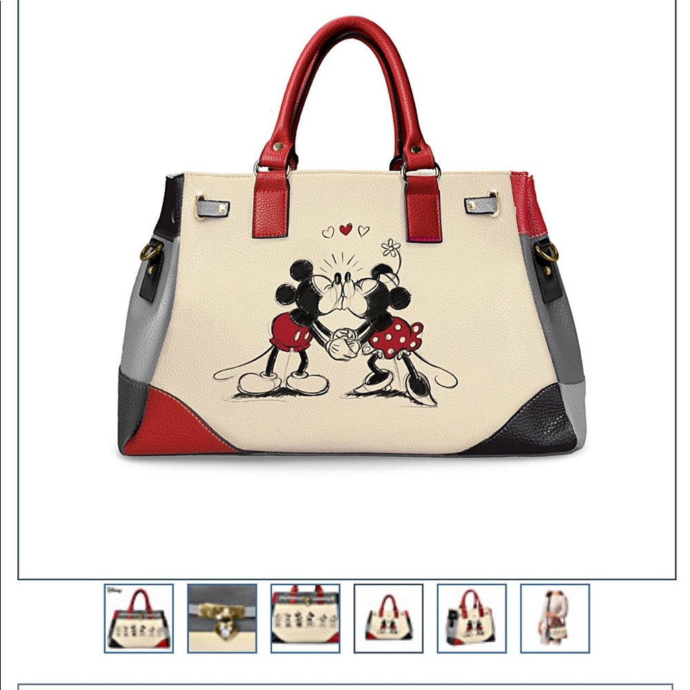 Minnie and mickie love story bag